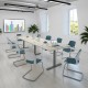 Elev8 Touch Adjustable Rectangular Boardroom Table - 2000mm